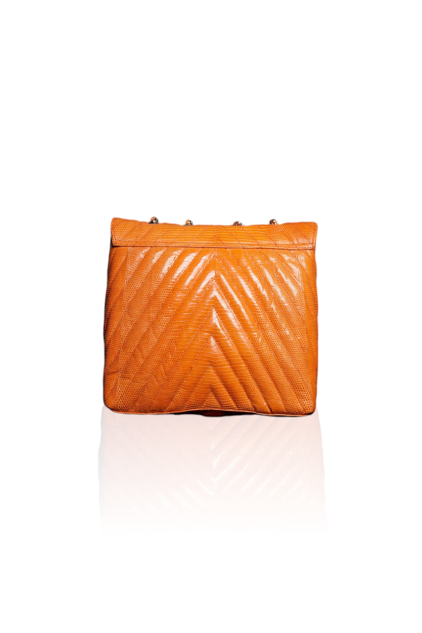 Cremona lizzard bag arancia