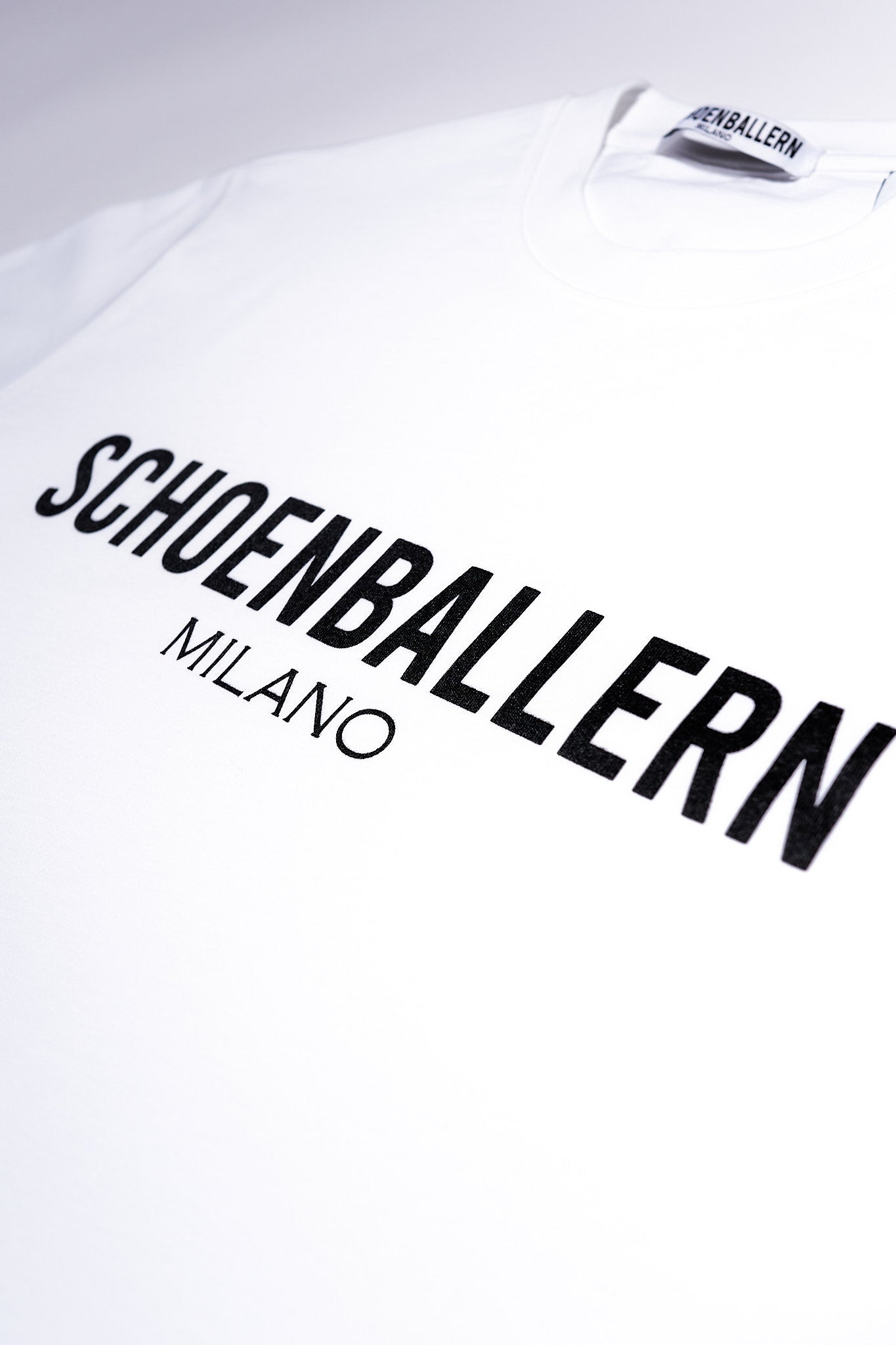 White Logo Tee