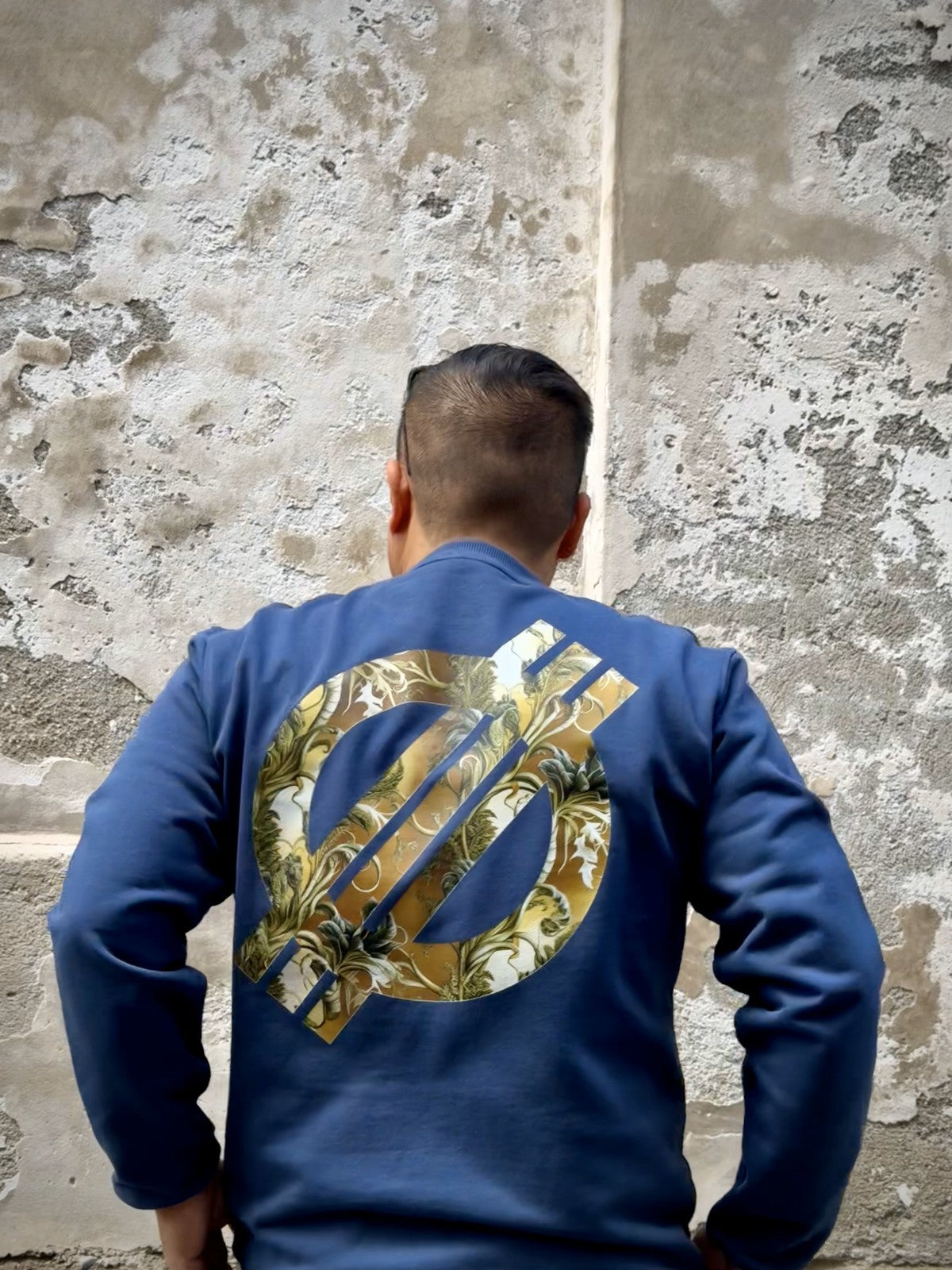 overgrown crewneck navy