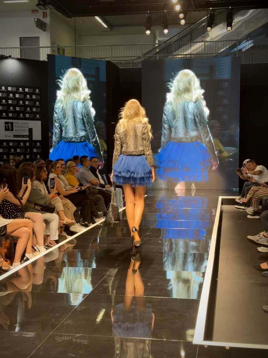 Pomelo mini skirt blu