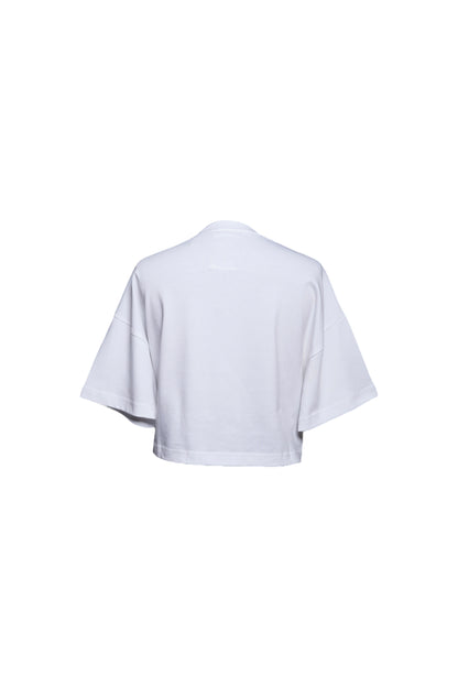 Signature cropped oversize Tee