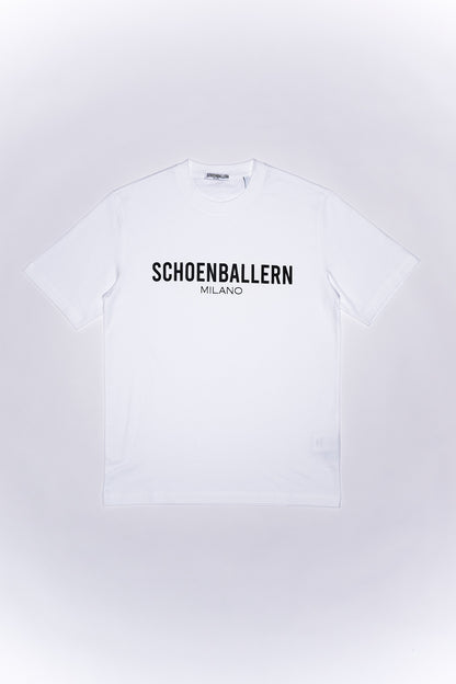 White Logo Tee