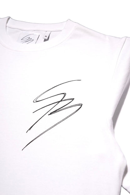 pinstripe Tee white