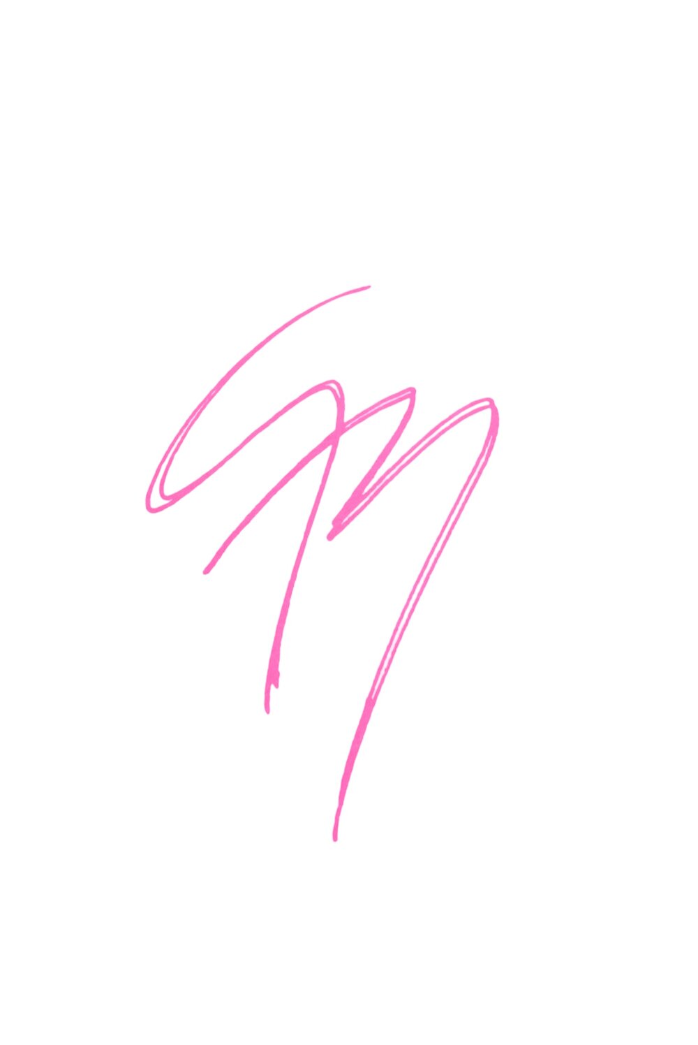 Signature oversized Tee (pink)